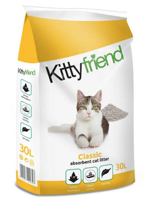 Kittyfriend Yellow Kitty Friend Yellow Cat Litter - 30L - Image 1