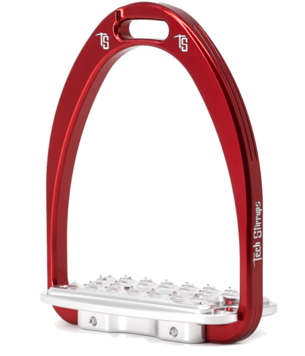 Tech Stirrups Siena Red Tech Stirrups - Siena - Image 1
