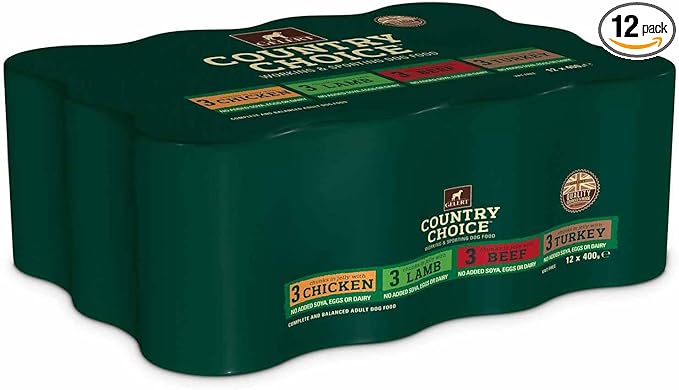 gelert tins mixed 12x400g Gelert Dog Food Tins 12 x 400g - Image 1