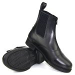 HY Children's Canterbury Zip Jodhpur Boots - Black