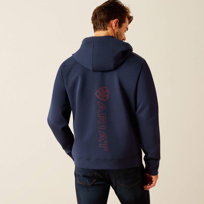 Ariat Mens Antez Team Full Zip Hoodie - Image 2
