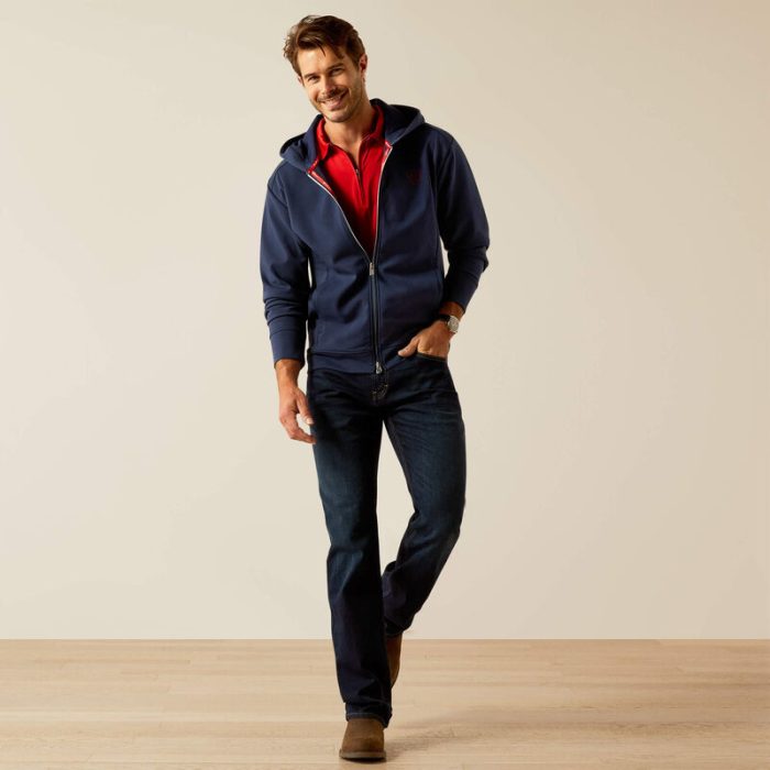 Ariat Mens Antez Team Full Zip Hoodie - Image 3