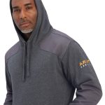 Ariat Rebar Workman DuraCanvas Hoodie - Grey - Image 4