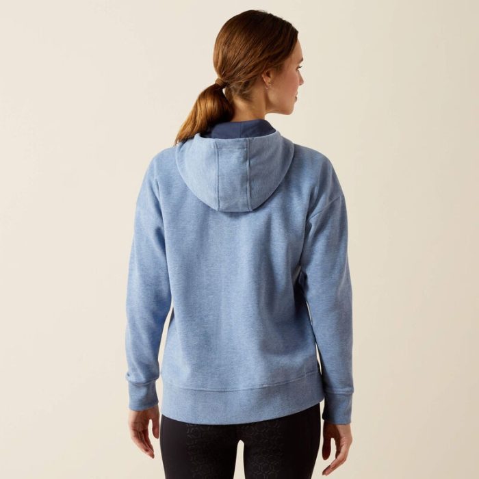 Ariat Women's Rabere 2.0 Hoodie - China Blue Heather - Image 2
