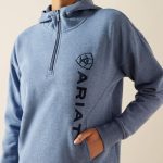 Ariat Women's Rabere 2.0 Hoodie - China Blue Heather - Image 4