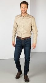 Rydale Men's Checked Shirt - Poacher Beige - Image 3