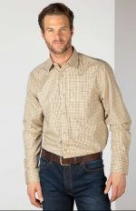 Rydale Men's Checked Shirt - Poacher Beige