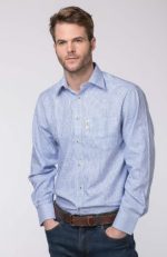 Rydale Men's Checked Shirt - Wetherby Blue
