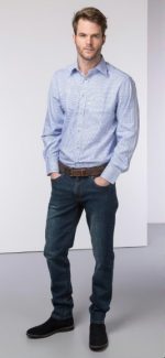 Rydale Men's Checked Shirt - Wetherby Blue - Image 3