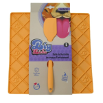 Big Licks Mat With Serving Spoon Large - Orange