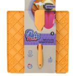 Big Licks Mat With Serving Spoon Small - Orange