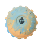 Rubber Treat Ball Blue & Orange