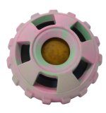 Rubber Treat Ball Pink & Green - Image 3