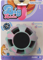 Rubber Treat Ball Pink & Green - Image 2
