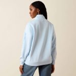 Ariat Foundation 1/2 Zip Pullover Nantucket Breeze - Image 2