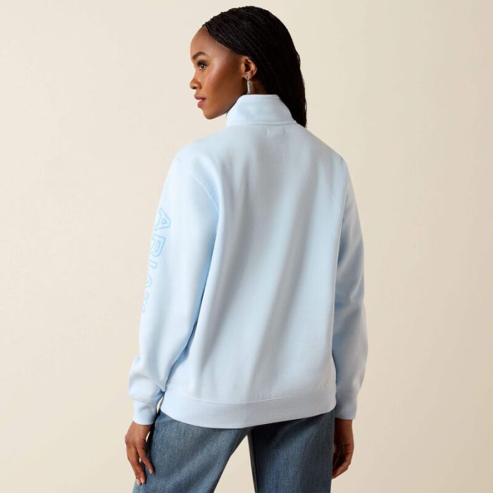 Ariat Foundation 1/2 Zip Pullover Nantucket Breeze - Image 2