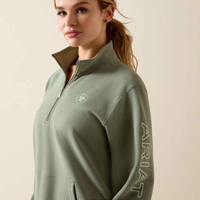 Ariat Foundation 1/2 Zip Pullover Sea Spray - Image 3