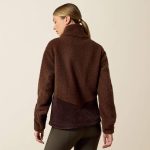 Ariat Laviolette Full Zip Sweatshirt - Chocolate Plum - Image 2