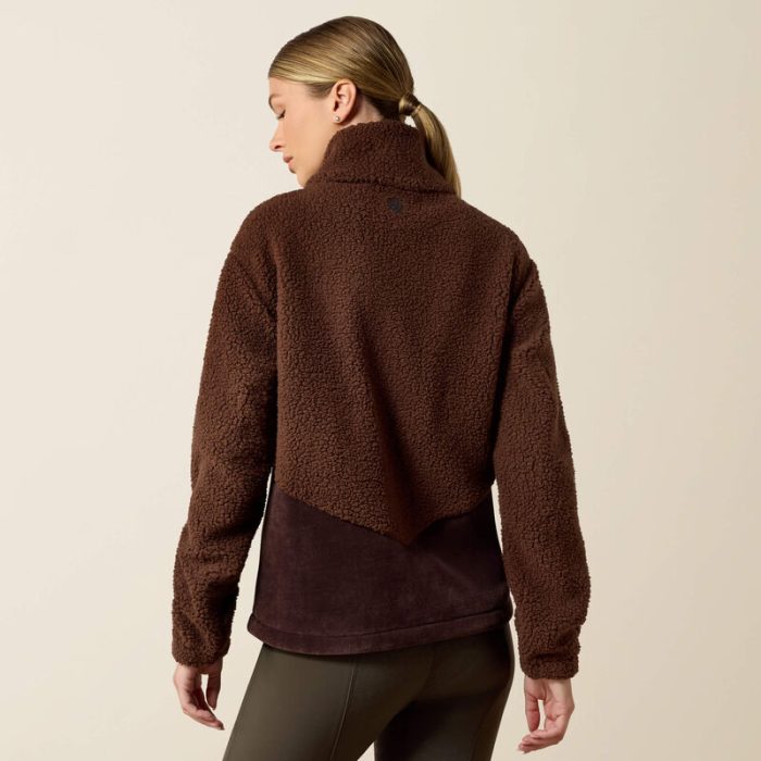 Ariat Laviolette Full Zip Sweatshirt - Chocolate Plum - Image 2
