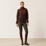 Ariat Laviolette Full Zip Sweatshirt - Chocolate Plum - Image 3