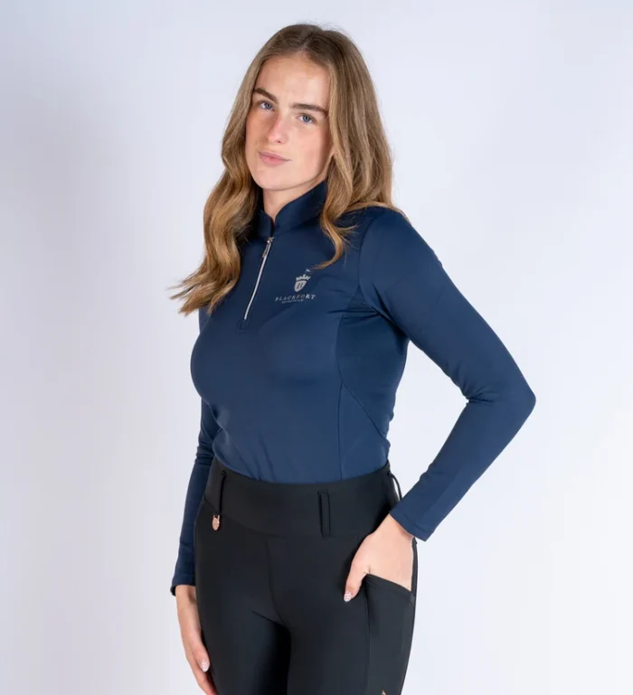 Blackfort Cool Mesh Base Layer - Long Sleeve - Navy - Image 3