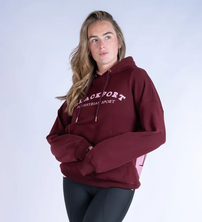 Blackfort Grace Hoodie - Burgundy & Pink - Image 2