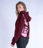 Blackfort Grace Hoodie - Burgundy & Pink - Image 3