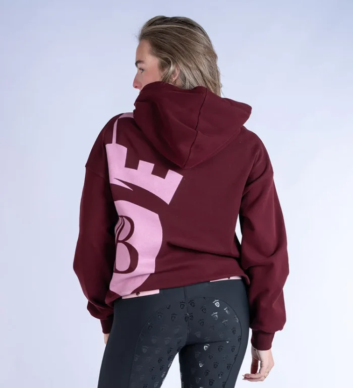 Blackfort Grace Hoodie - Burgundy & Pink - Image 4