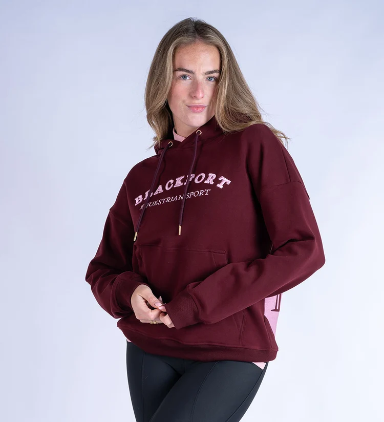 Grace Hoodie - Burgundy & Pink Blackfort Grace Hoodie - Burgundy & Pink - Image 1