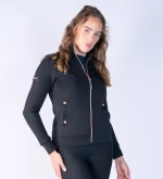 Blackfort Jenny Zip Up - Black & Rose - Image 2