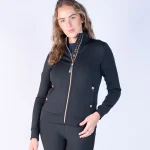 Blackfort Jenny Zip Up - Black & Rose
