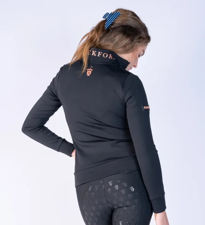 Blackfort Jenny Zip Up - Black & Rose - Image 4