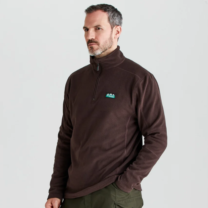 Ridgeline Mens Narvik Fleece - Deep Bark - Image 2