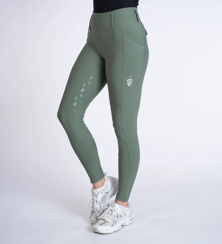 Riding Breggings - Sage & Silver Blackfort Riding Breggings - Sage & Silver - Image 1