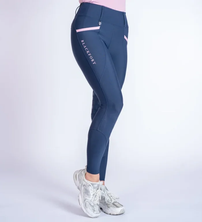 Blackfort Training Tights - Navy/Marshmallow - Image 3