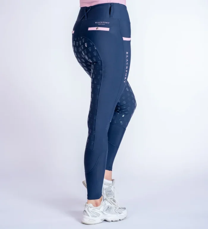 Blackfort Training Tights - Navy/Marshmallow - Image 4
