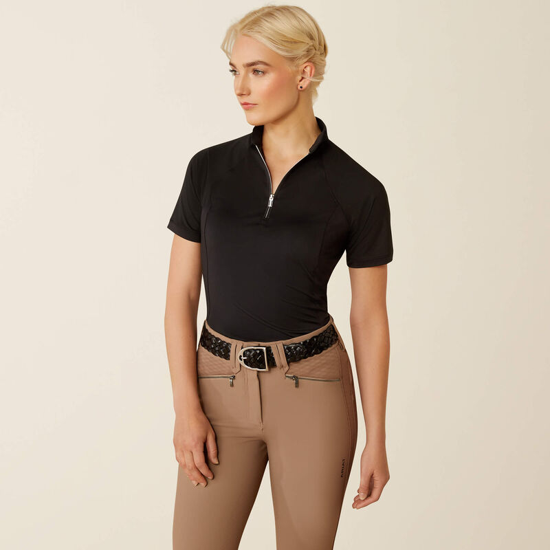 Ariat Soquel 1 4 Zip Baselayer - Black Ariat Soquel 1/4 Zip Baselayer - Black - Image 1