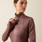 Ariat Team EQ 1/2 Zip Pullover - Twilight Mauve - Image 4