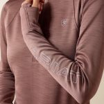 Ariat Team EQ 1/2 Zip Pullover - Twilight Mauve - Image 5