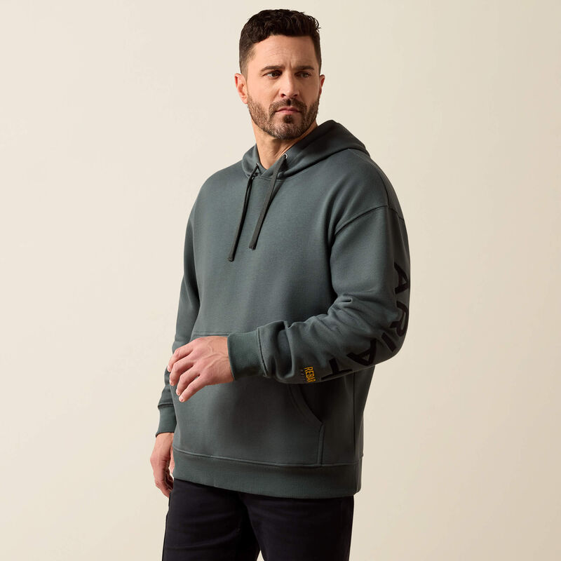Rebar Workman Graphic Hoodie Ariat Mens Rebar Workman Graphic Hoodie - Image 1
