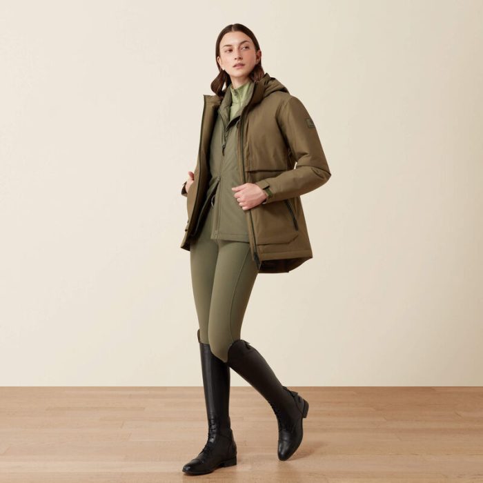 Ariat Woman's Outer Banks Waterproof Jacket - Kalamata - Image 4